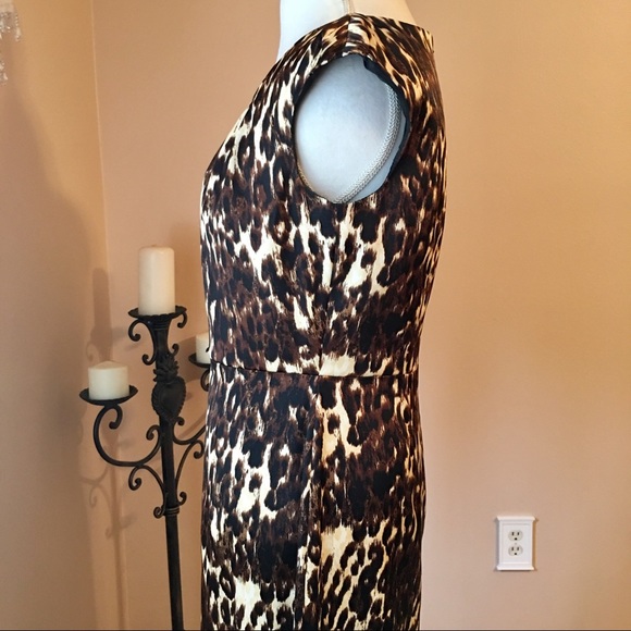 AGB Animal Print Sleeveless Sheath Dress - Picture 4 of 8